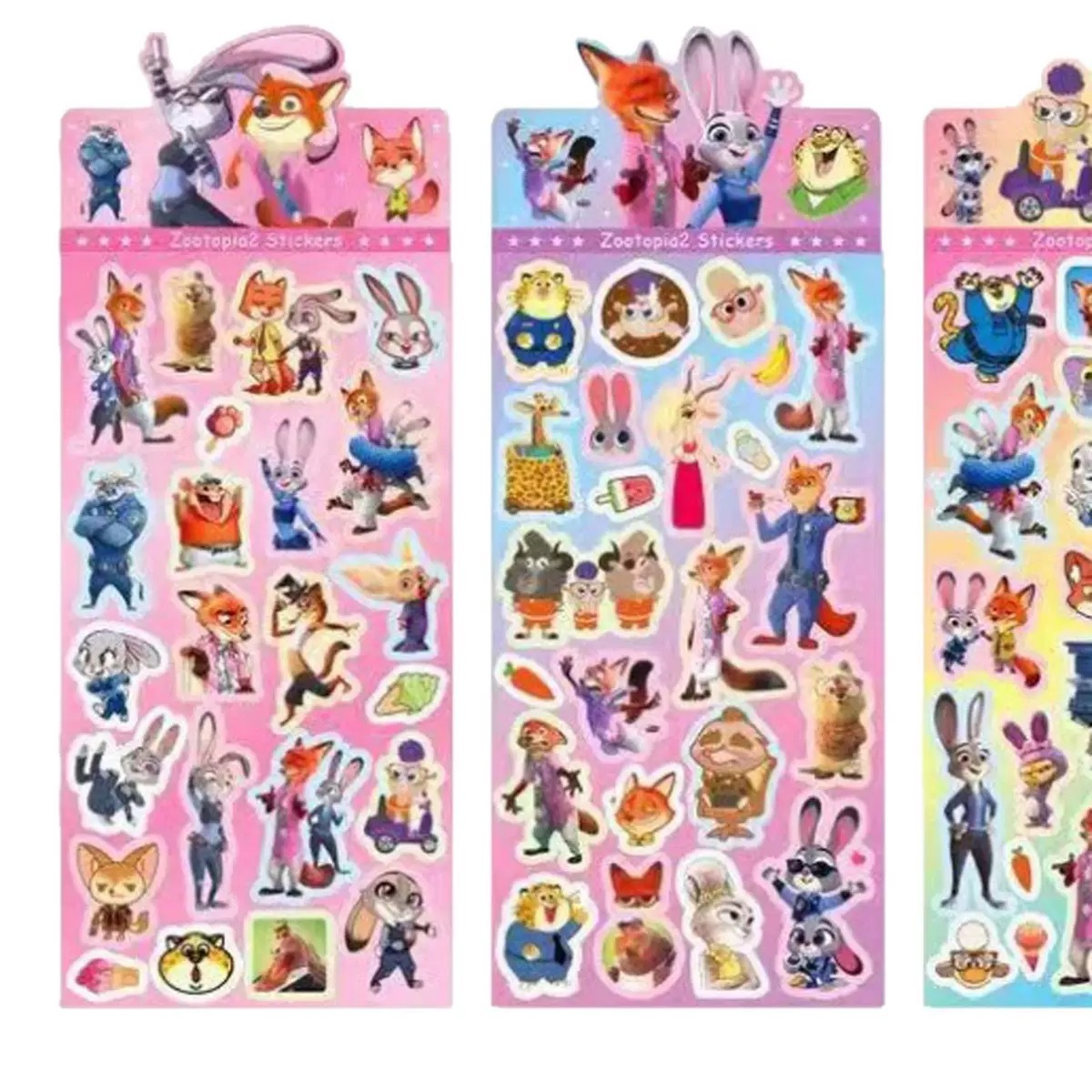 ZOOTOPIA 卡通疯狂动物城  镭射贴纸