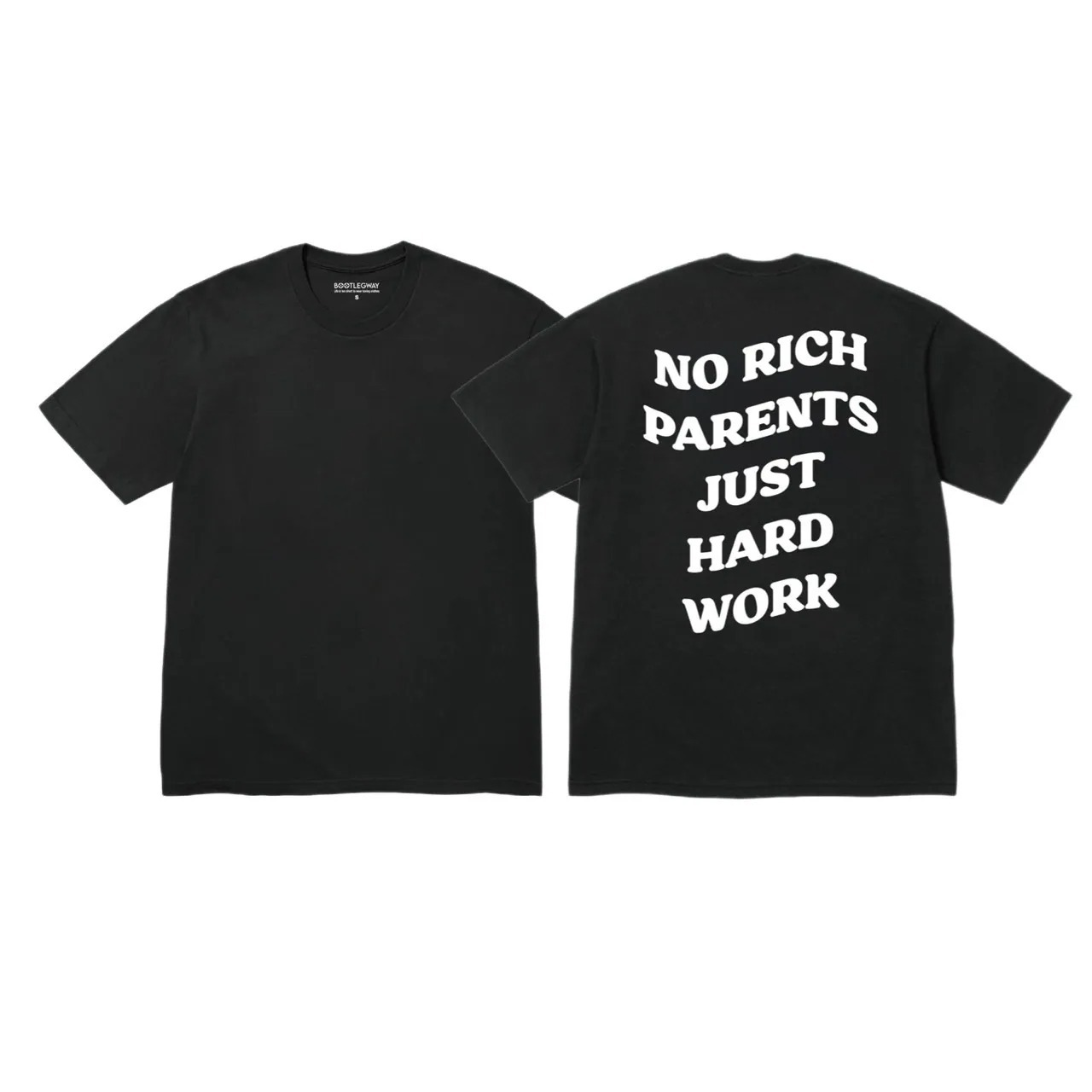 Bootlegway｜"RICH GEN" Tee (Black/White)