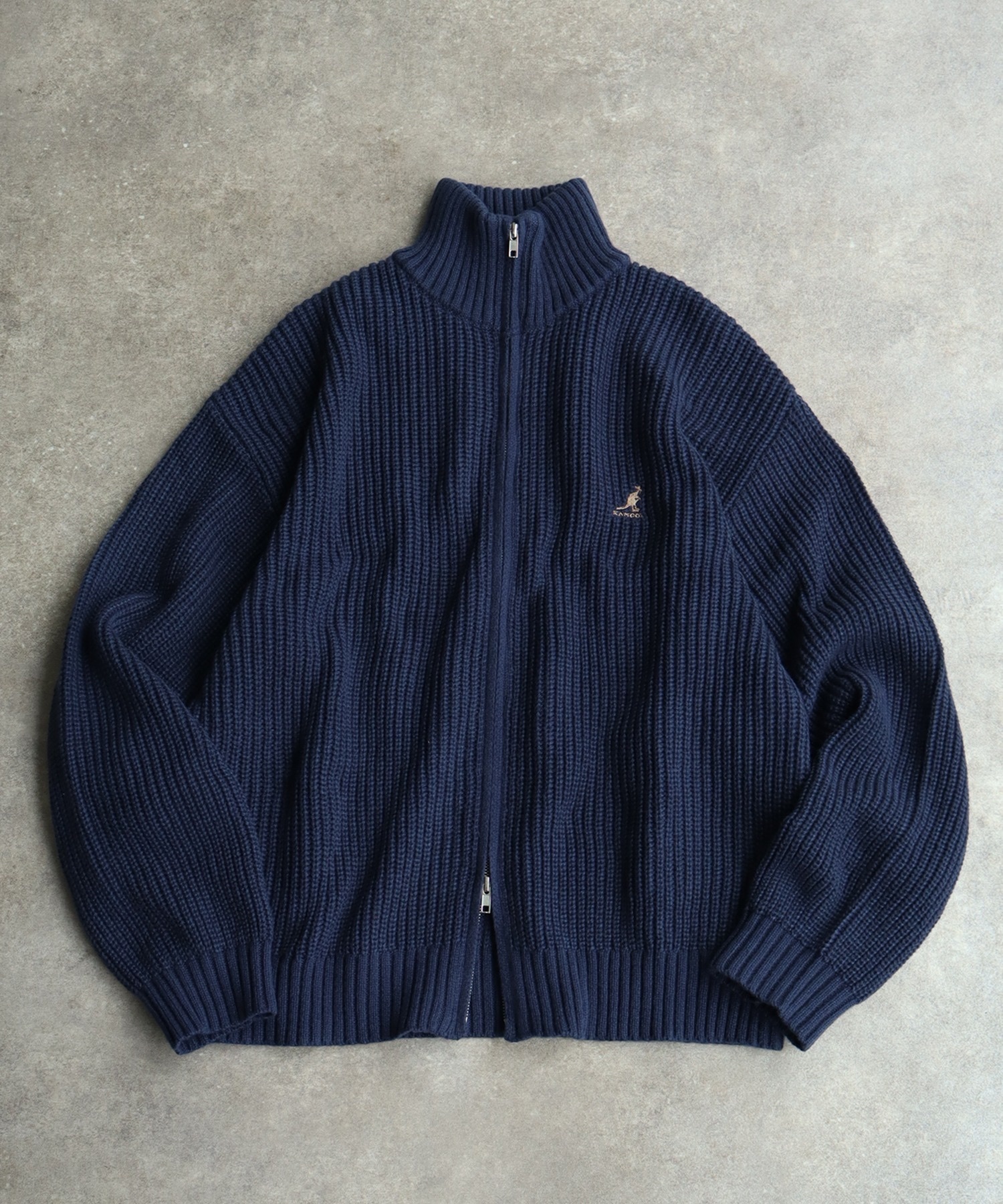 KANGOL / Knit Full-Zip Sweater