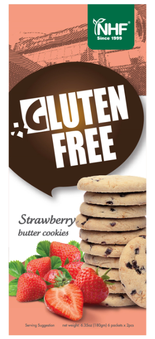 CA260107-Y16-NHF-Gluten Free Cookies-Strawberry (180G *6EA) (EXP 5/2027)