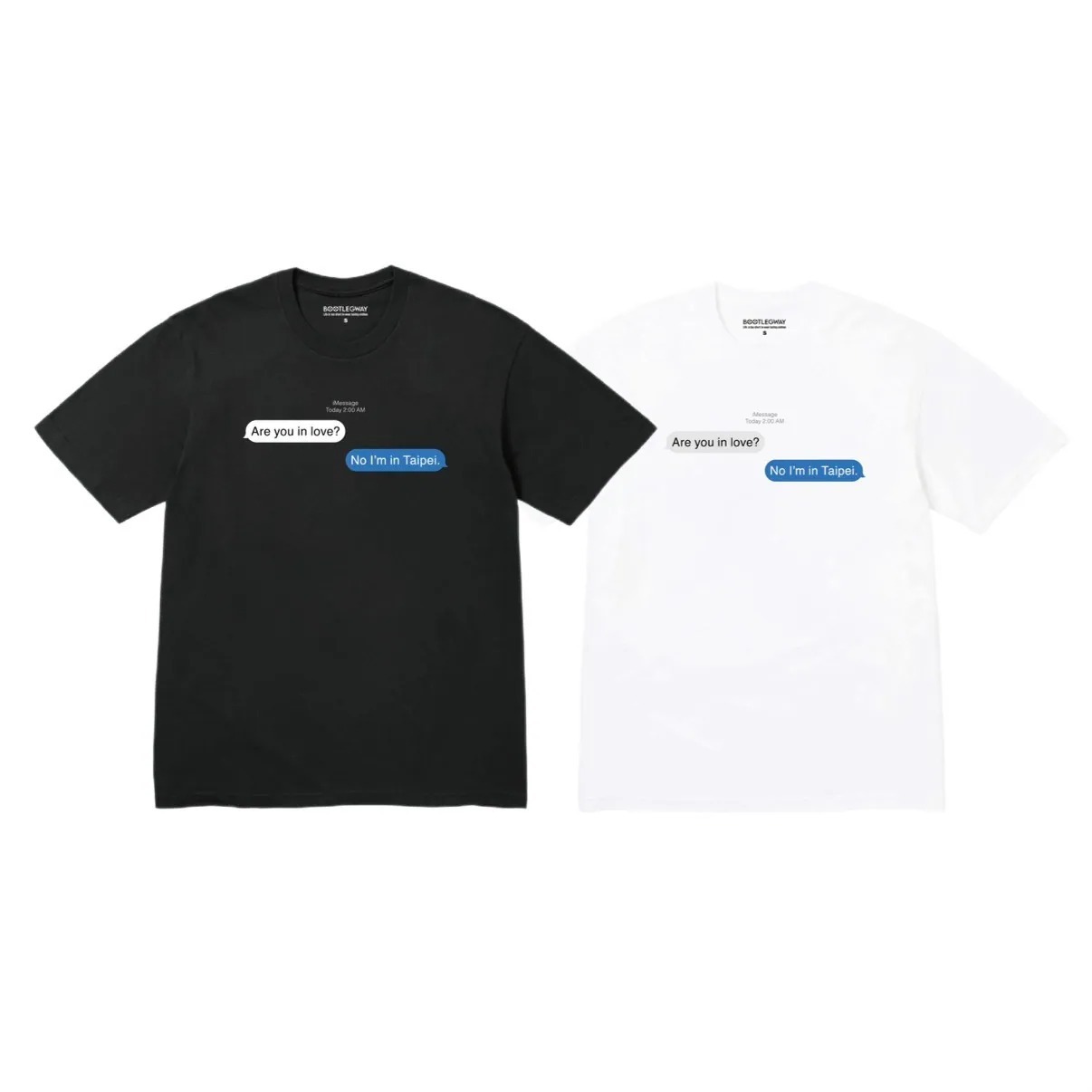 Bootlegway｜"TAIPEI" Tee (Black/White)