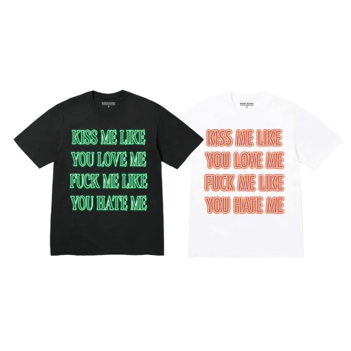 Bootlegway｜"LOVE/HATE" Tee (Black/White)