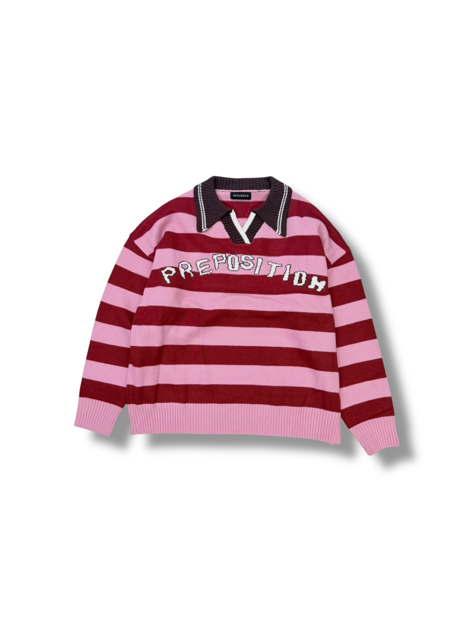 Symphony polo衫-美式復古字體提花