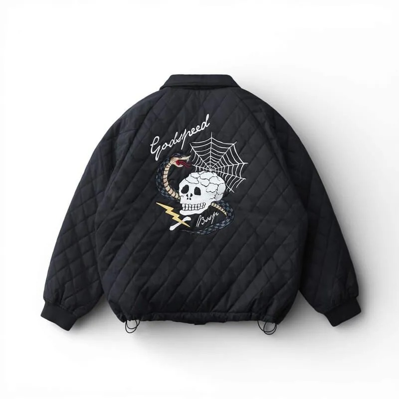 B-SIDE SNAKE SKULL COACH JACKET