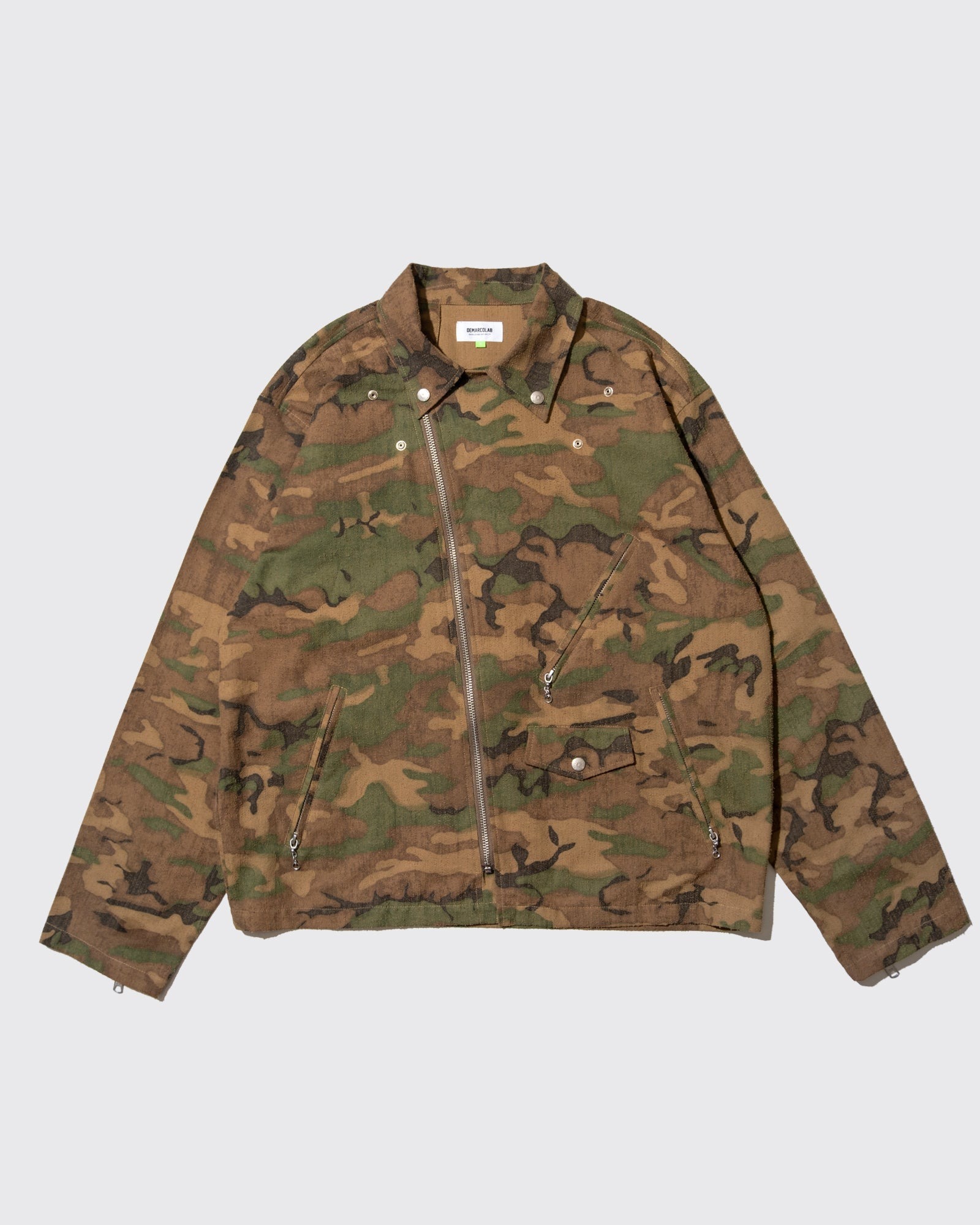 DeMarco Distressed Camo Sim Riders JKT