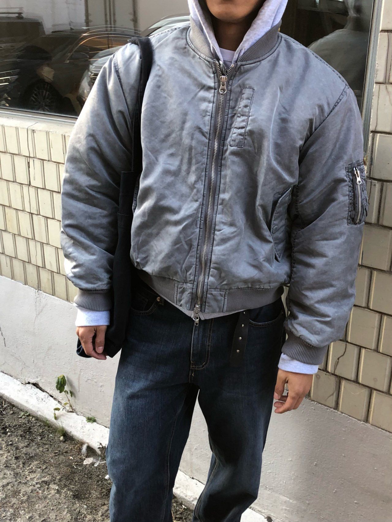 淨色拉鍊外套(薄夾棉) MENTO-033JK