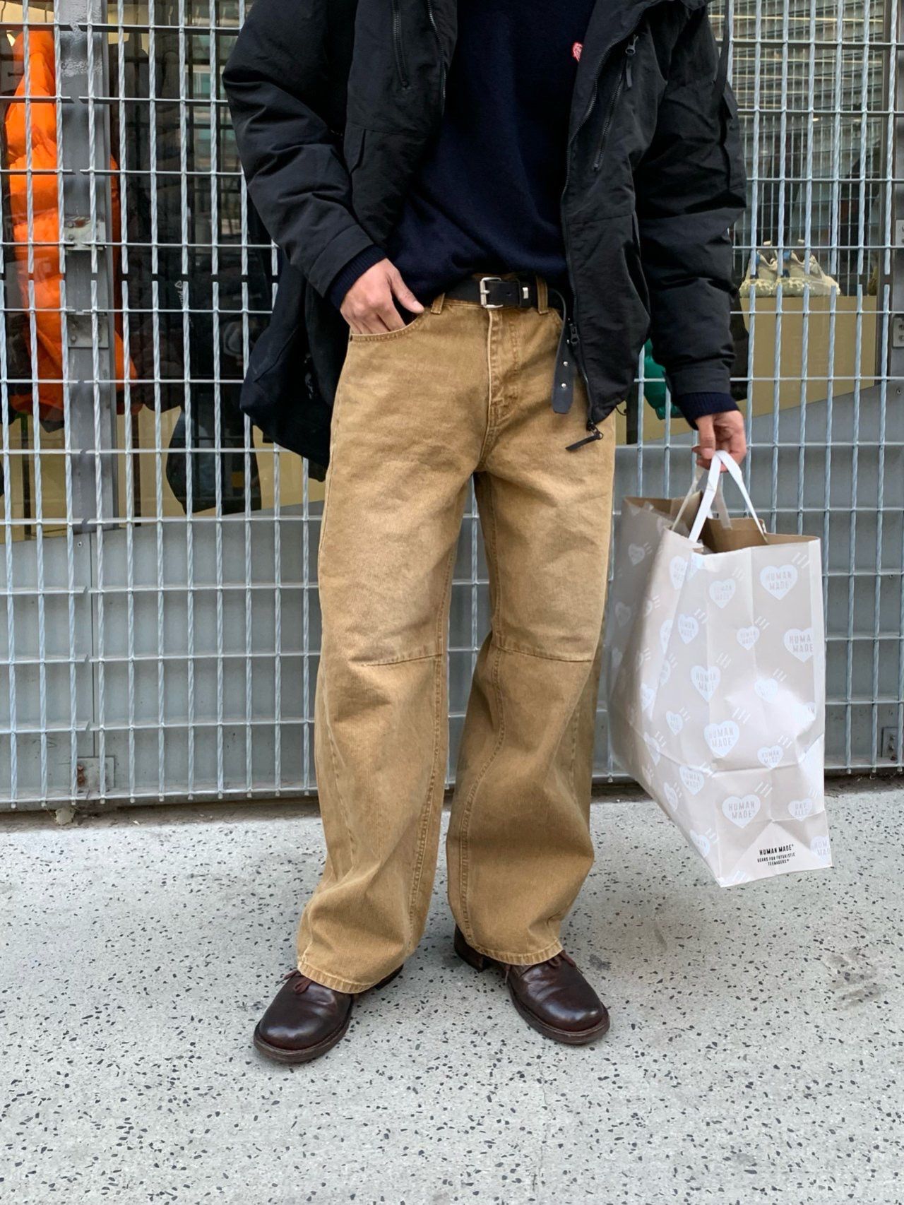 洗水淨色鬆身褲 MENTO-034P