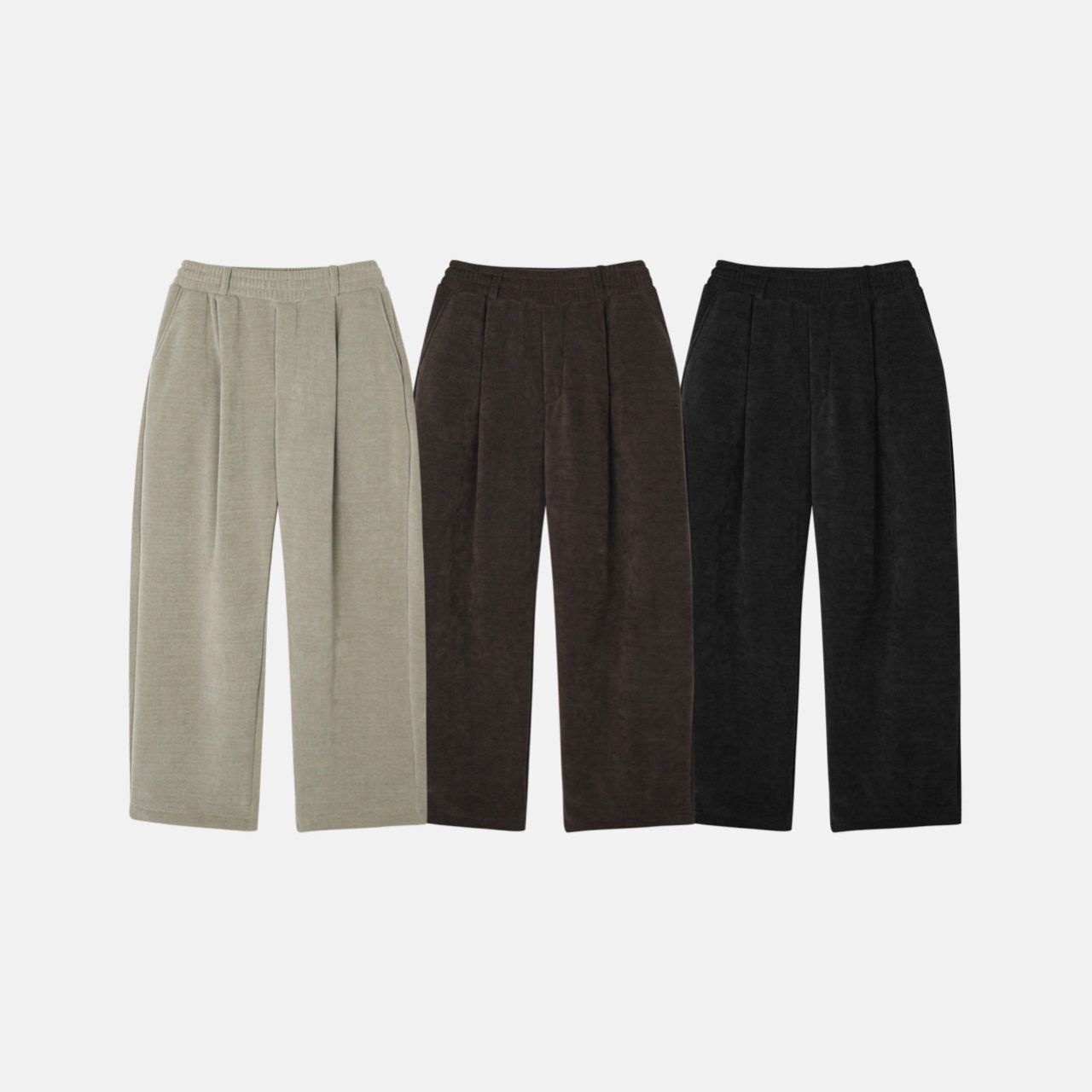 淨色可束腳運動褲 MENTO-037P