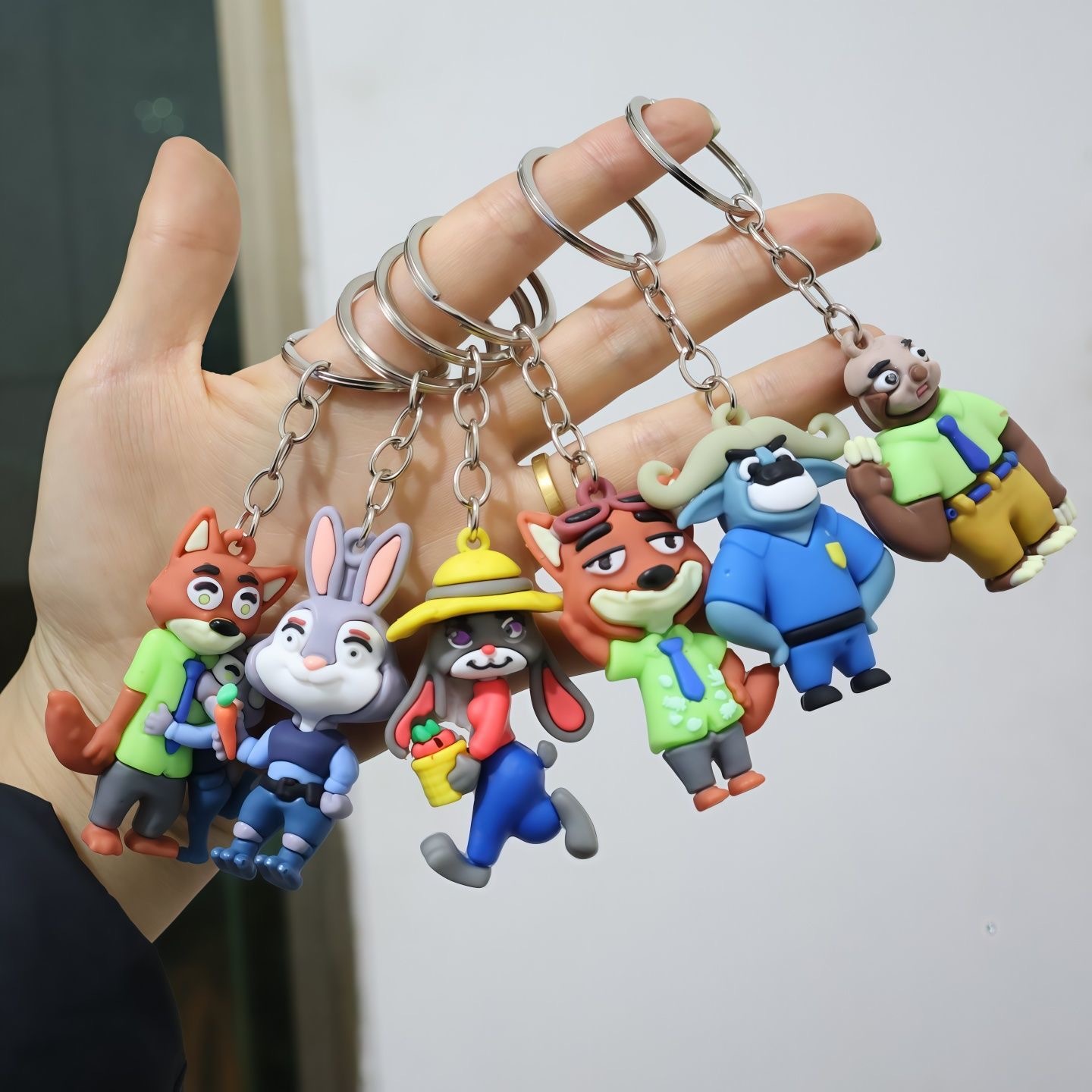 ZOOTOPIA 卡通疯狂动物城  立体钥匙扣