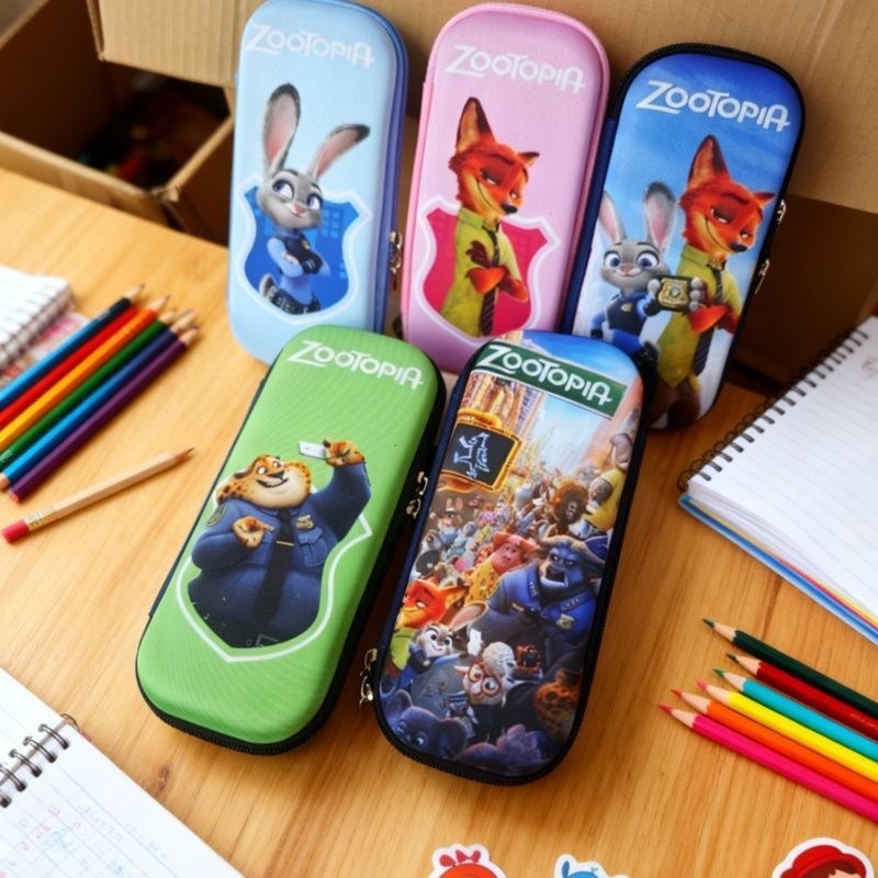 ZOOTOPIA 卡通疯狂动物城 立体笔袋 随机
