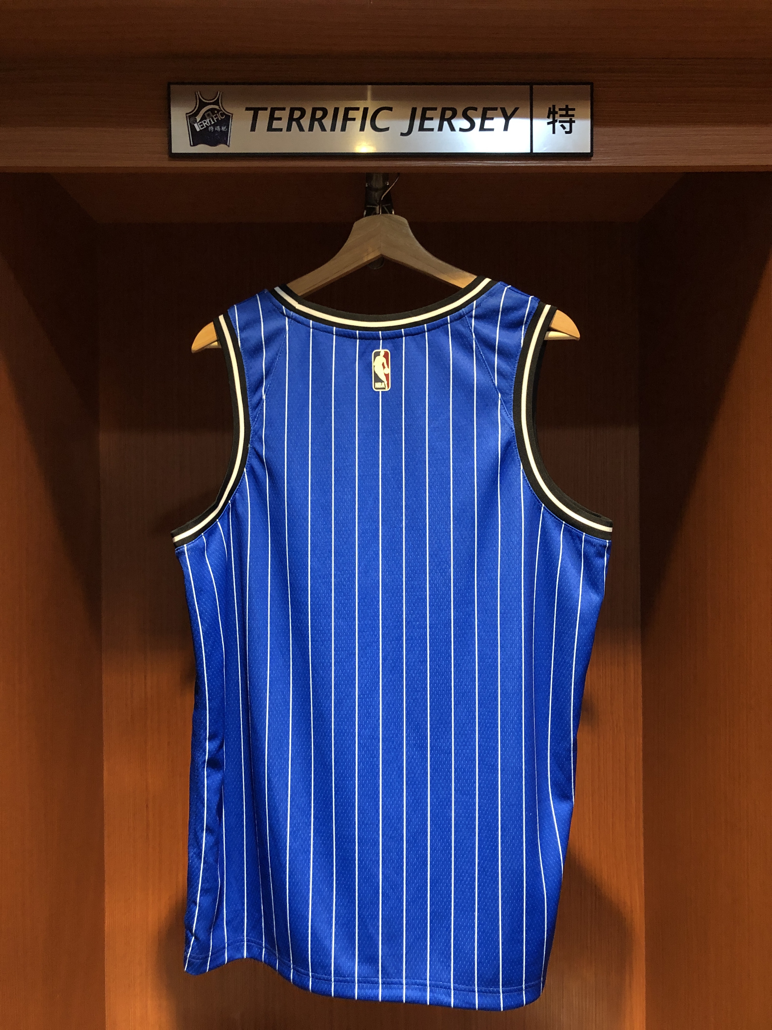 NBA球衣 奧蘭多魔術復古藍條紋 空白球衣 HWC Nike Swingman 球迷版 熱轉印 全新