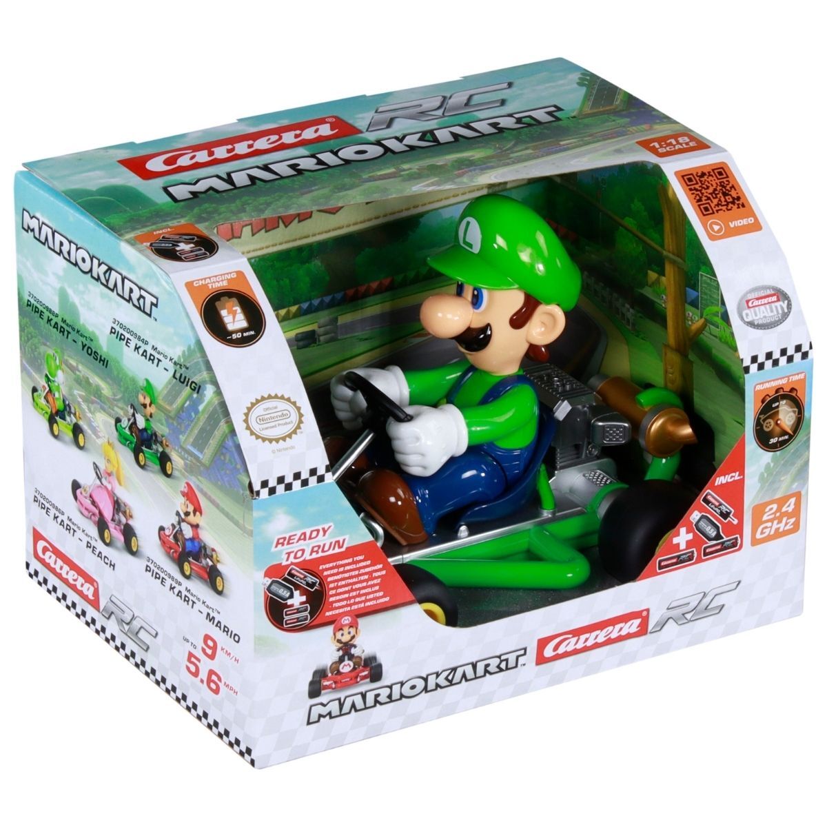 瑪利歐賽車遙控系列－管道號 路易吉 1:18