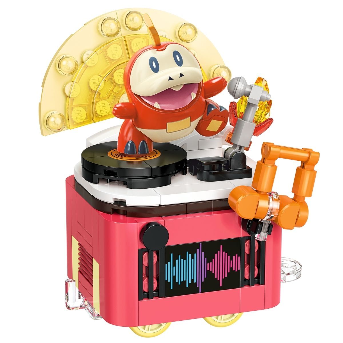 呆火鱷花車巡游積木