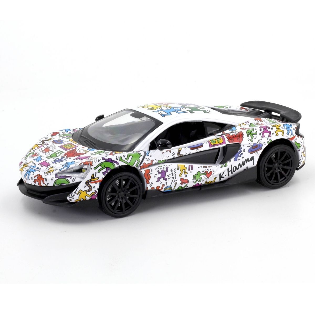 合金模型車 - 1:32McLaren600LT KeithHaring聯名白色