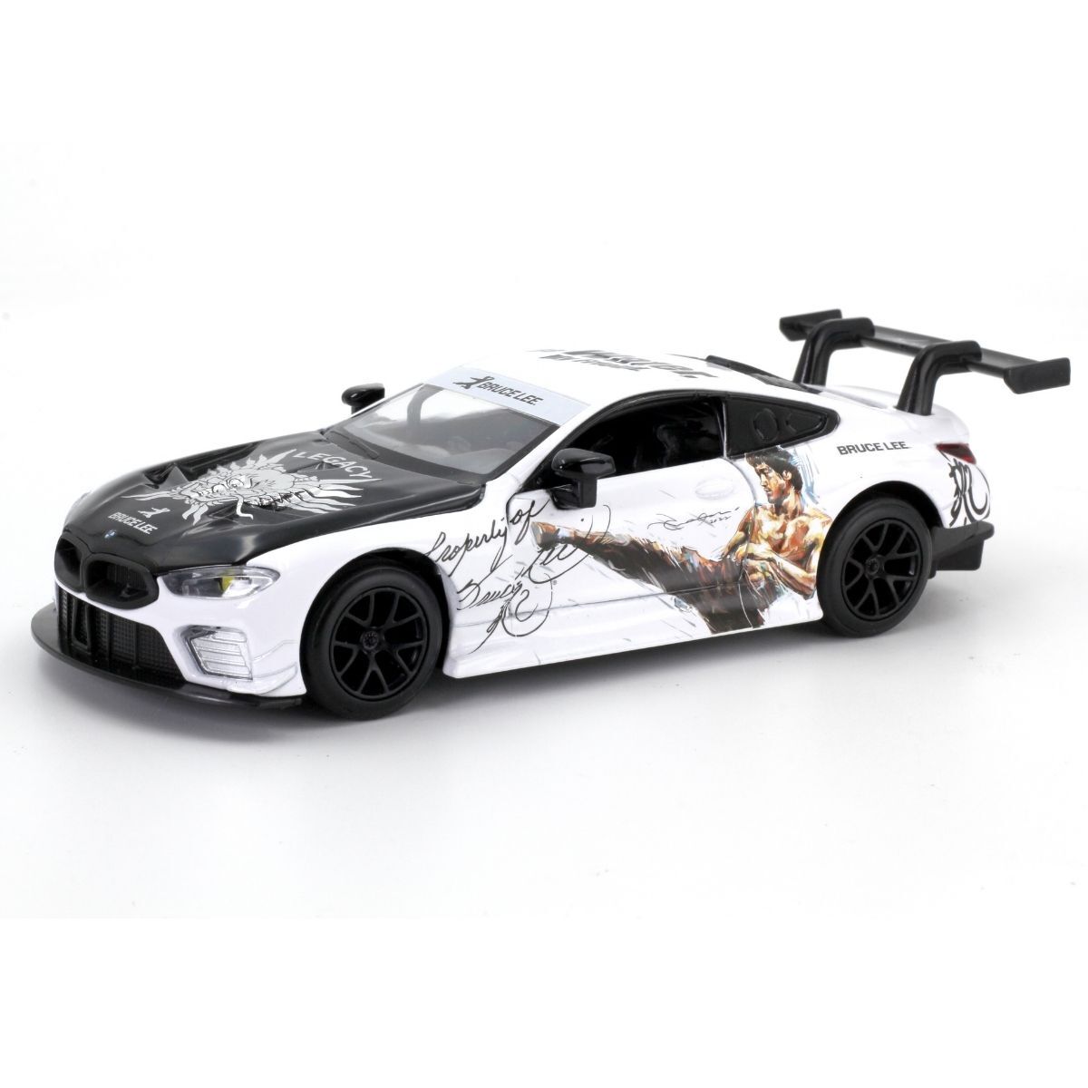 合金模型車 - 1:32 BMW M8 GTE 李小龍逝世50週年紀念版 白色