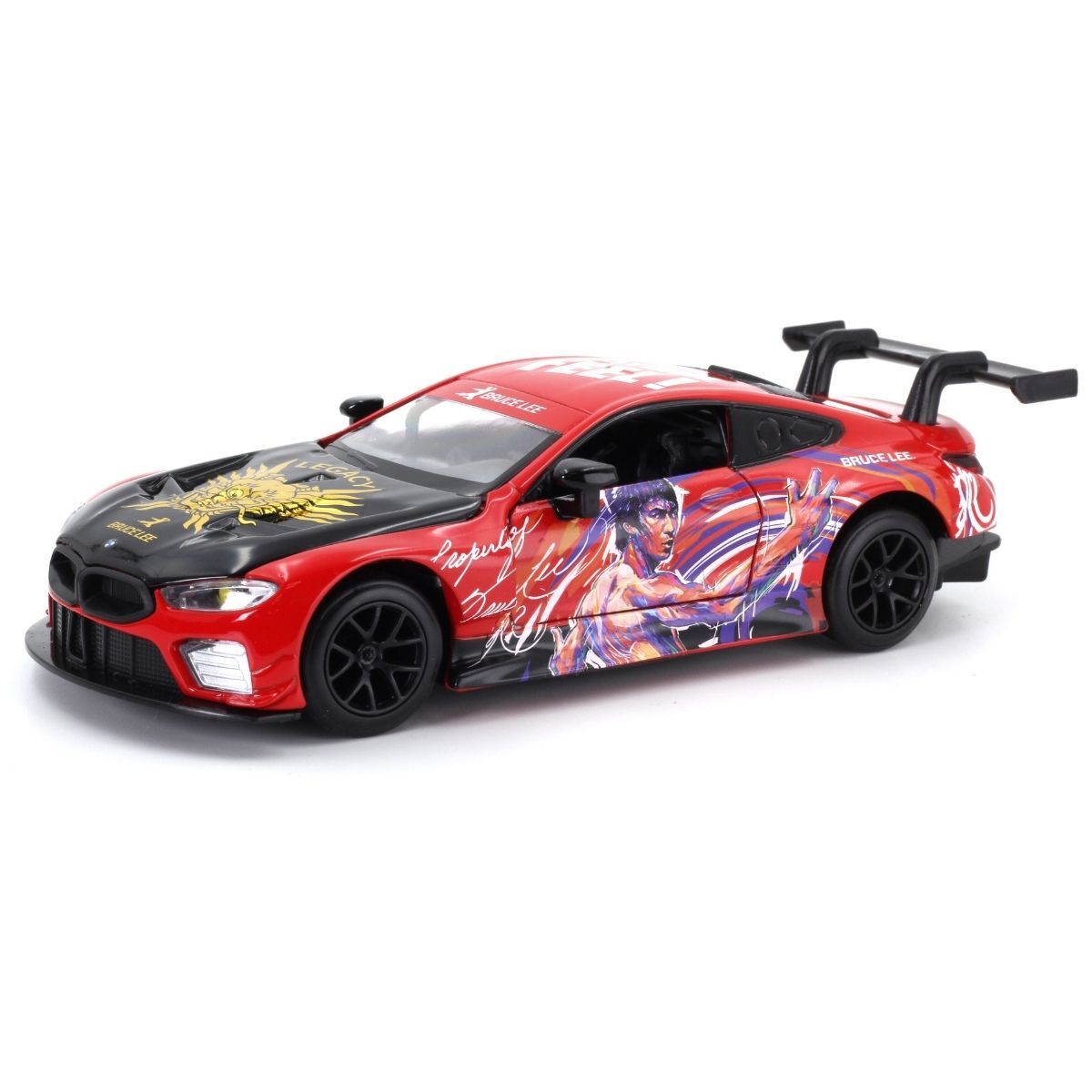 合金模型車 - 1:32 BMW M8 GTE 李小龍逝世50週年紀念版 紅色