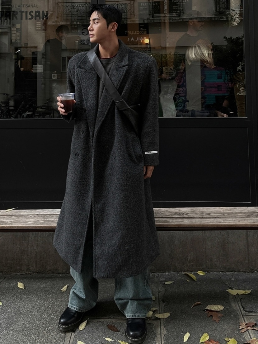 普里貝羅瑪毛絨長大衣