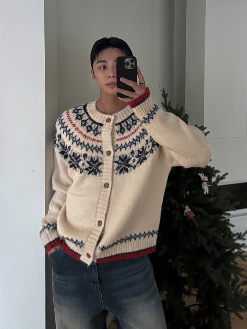 Winver 北歐羊毛針織開襟衫