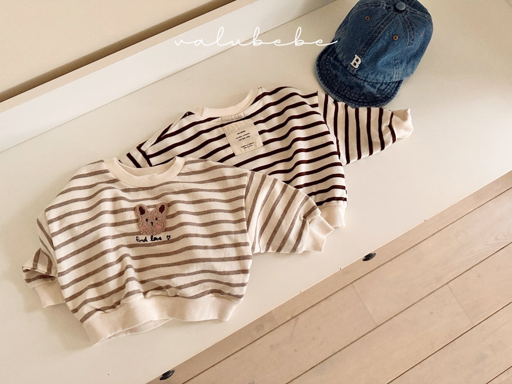 Valu Bebe Bunny Stripe Sweatshirt