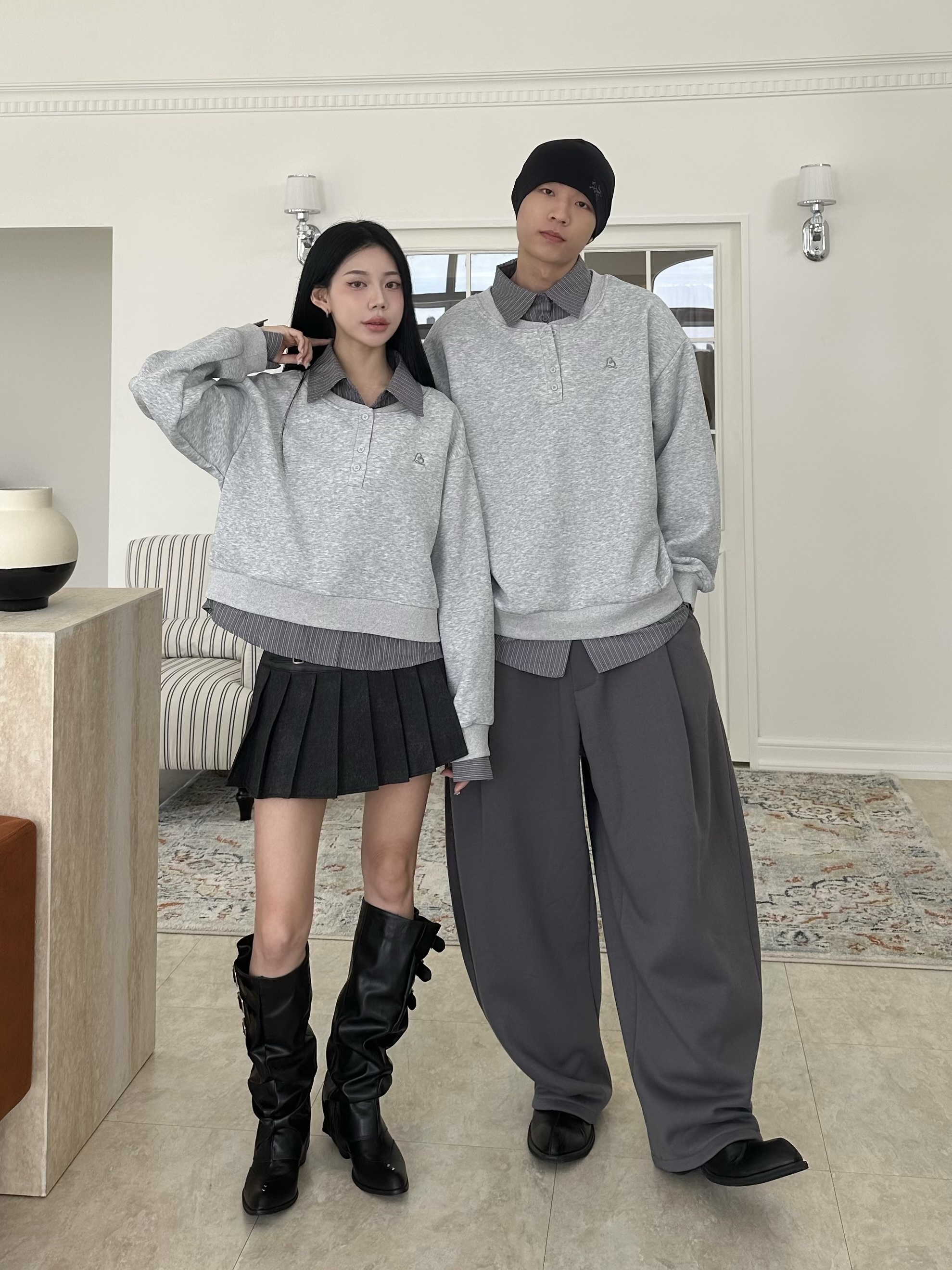 mmb學院小日常拼接長tee