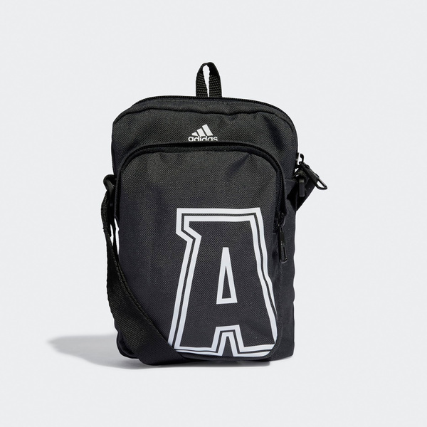 Adidas 愛迪達 Cl Org A Print IJ5633 側背包 肩背 斜背 黑 白
