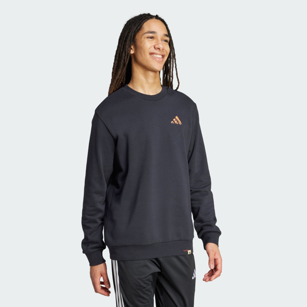 Adidas 愛迪達 M Ddl Hike Swt JM6502 男 長袖上衣 休閒長袖 黑 橘 亞版