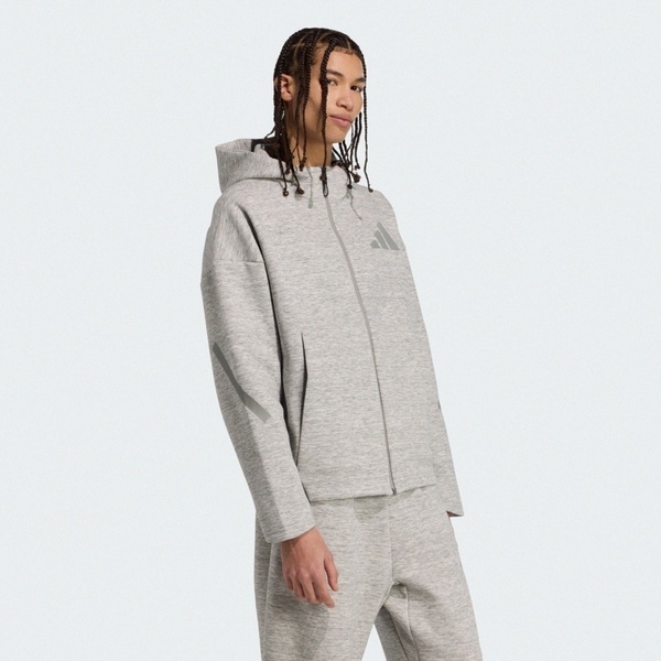 Adidas 愛迪達 M Z.n.e. Pr Fz JW4752 男 連帽外套 防潑水 保暖 運動外套 灰 亞版