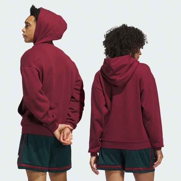 Adidas 愛迪達 Og Foun. Hoodie JW8580 男女 連帽上衣 帽t 連帽長袖 酒紅 白 亞版