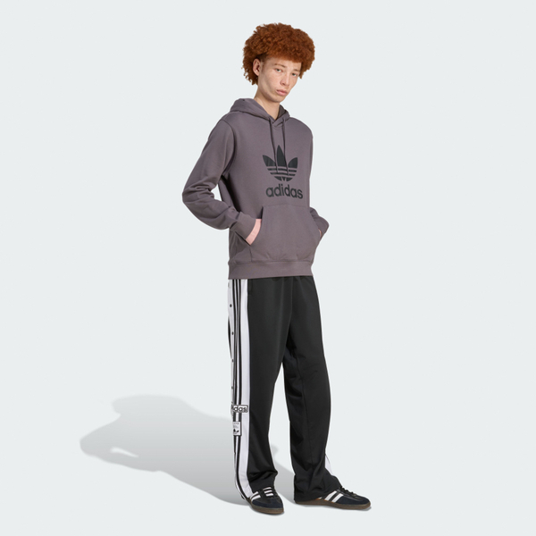 Adidas 愛迪達 Trefoil Hoody JY3765 男 連帽上衣 帽t 連帽長袖 灰 黑 亞版