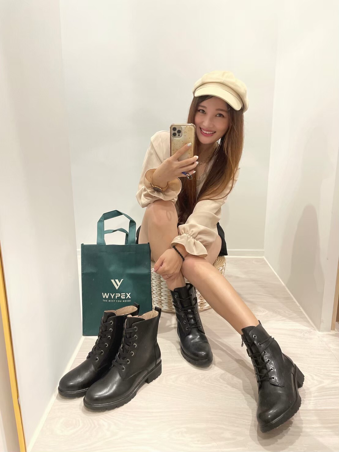 ♡Miku團♡ 綁帶馬丁短靴 (SIZE 36~42)