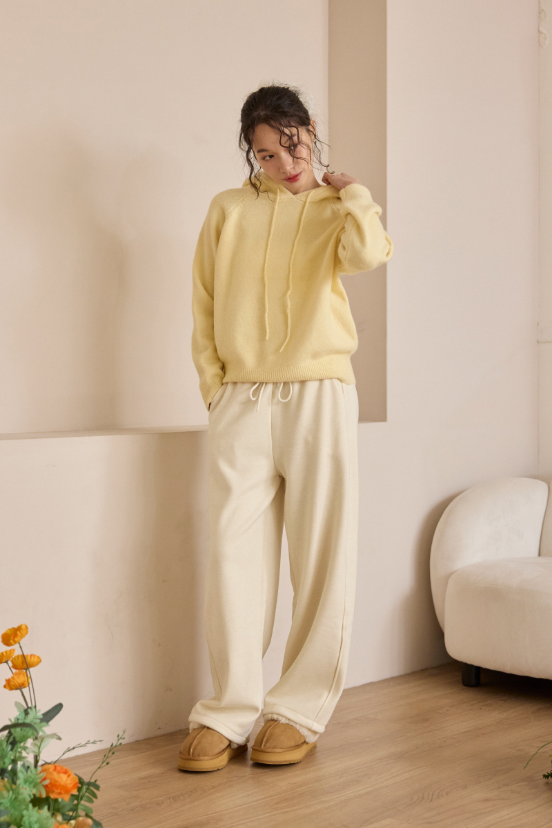 厚磅休閒抽繩棉褲