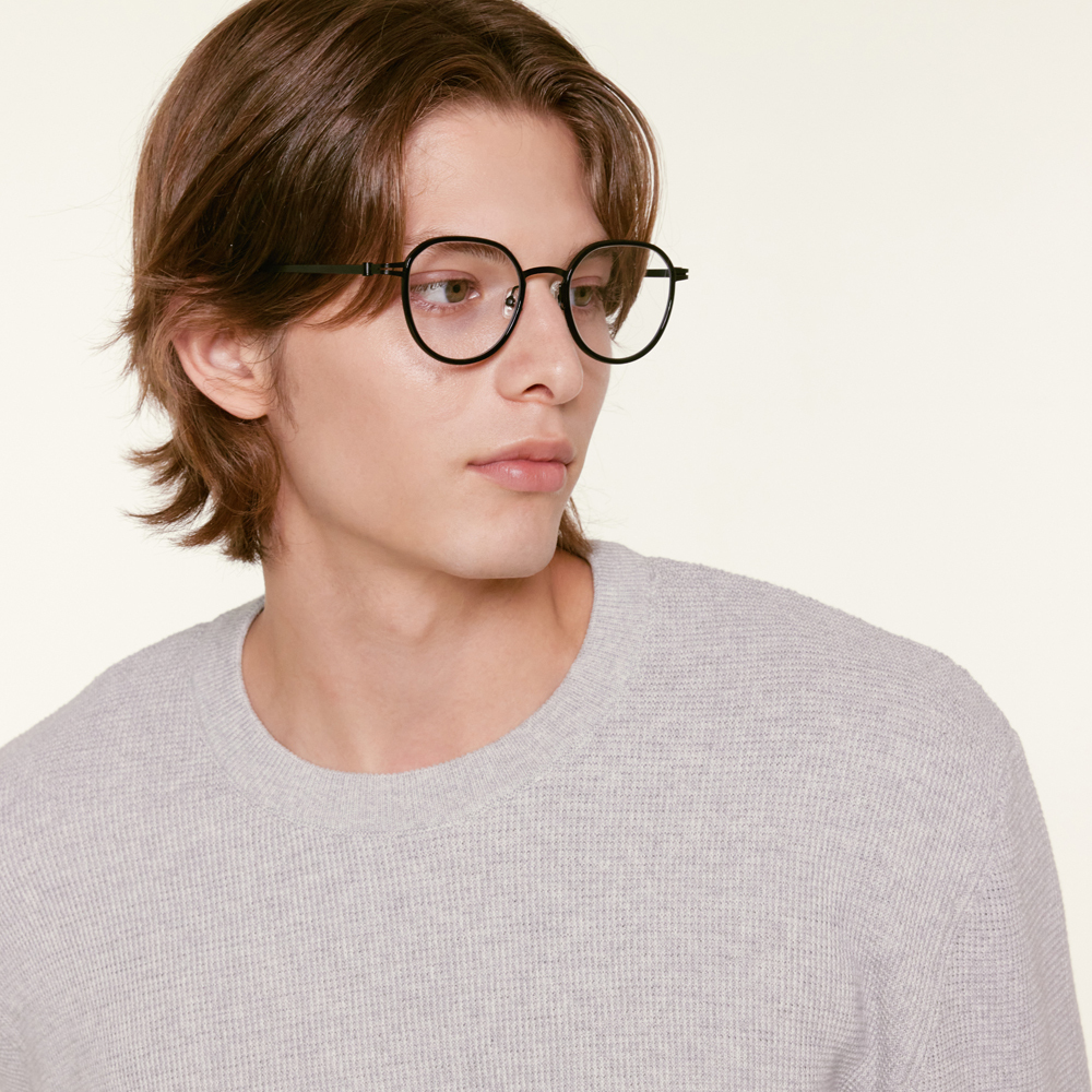 【CARIN】JEAN X C1 多邊形框光學眼鏡(黑)♣0度藍光