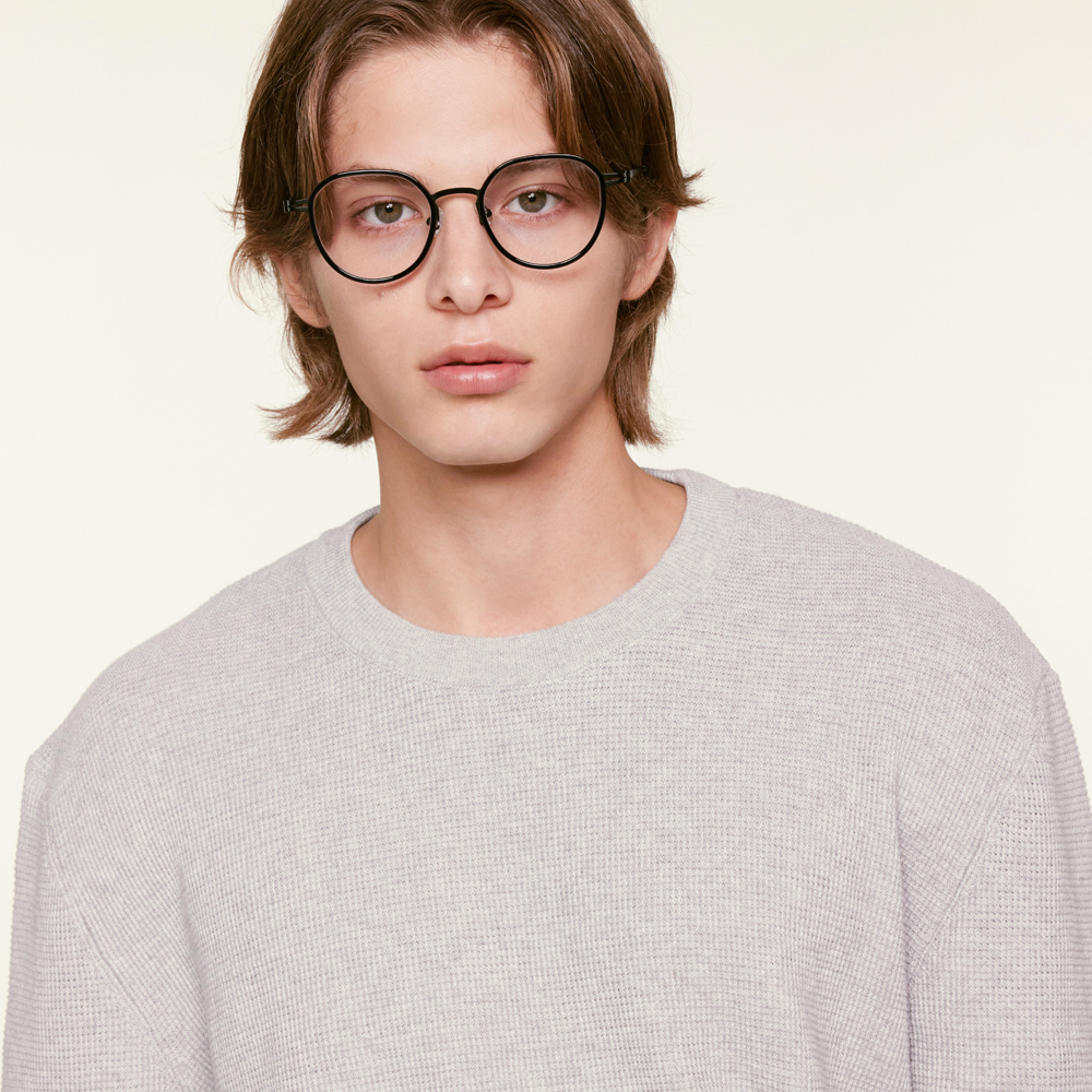 【CARIN】JEAN X C1 多邊形框光學眼鏡(黑)♣0度藍光