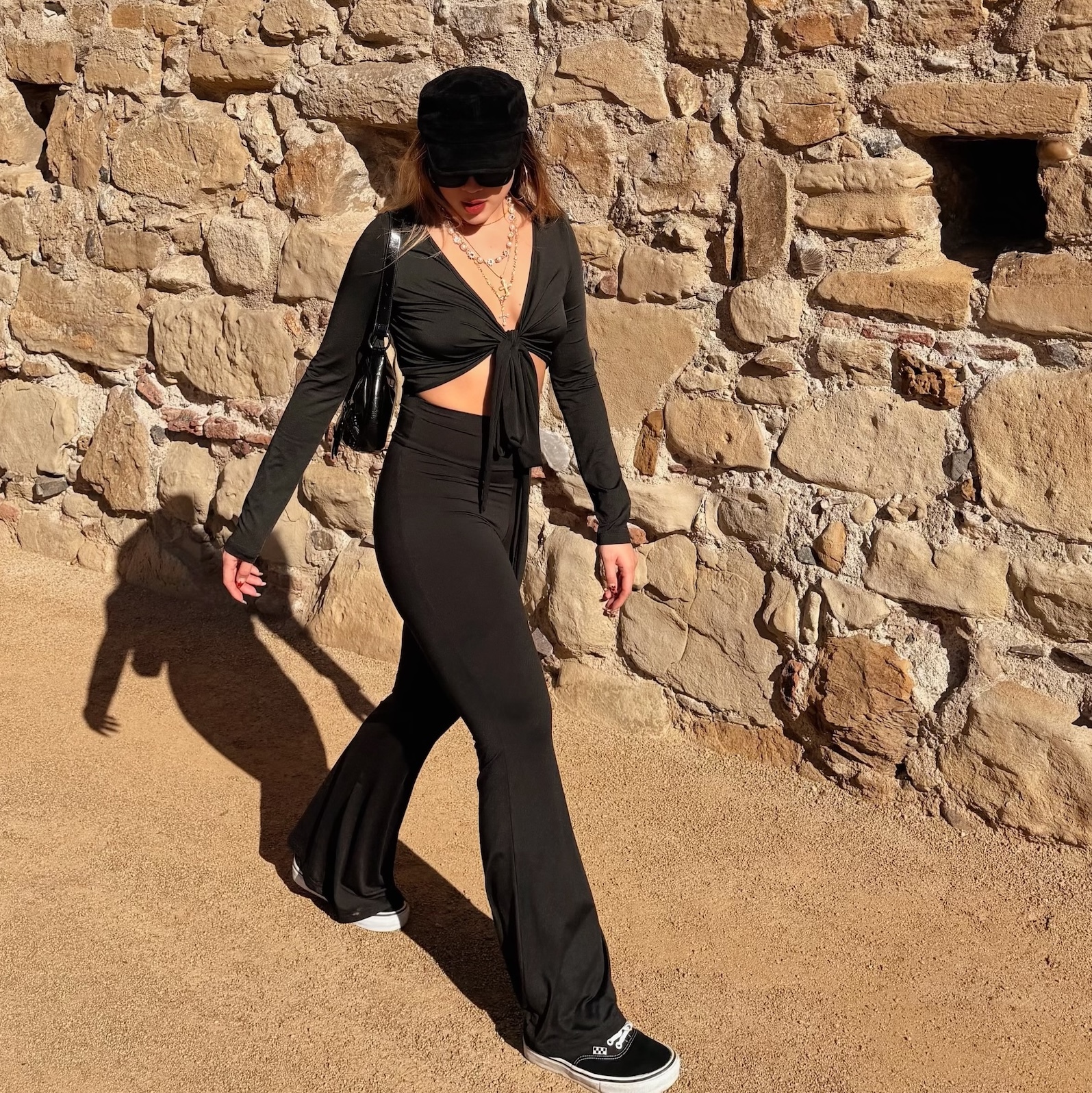 超彈力🫧裸感高腰喇叭褲