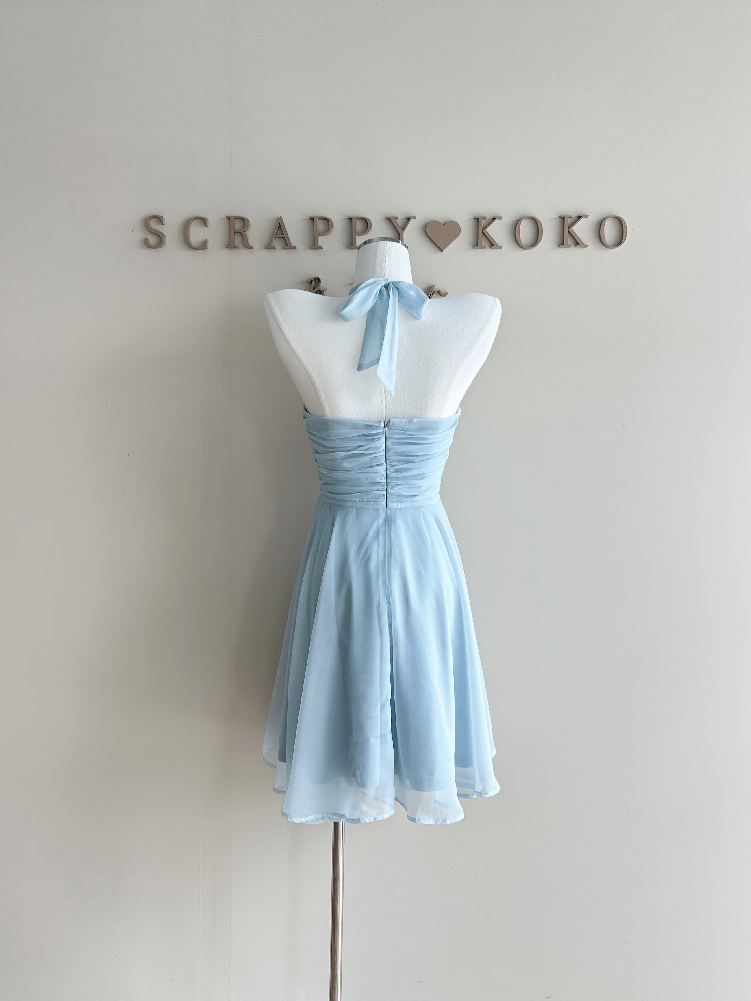 Sea Salt Mint 海鹽薄荷 綁帶雪紡洋裝