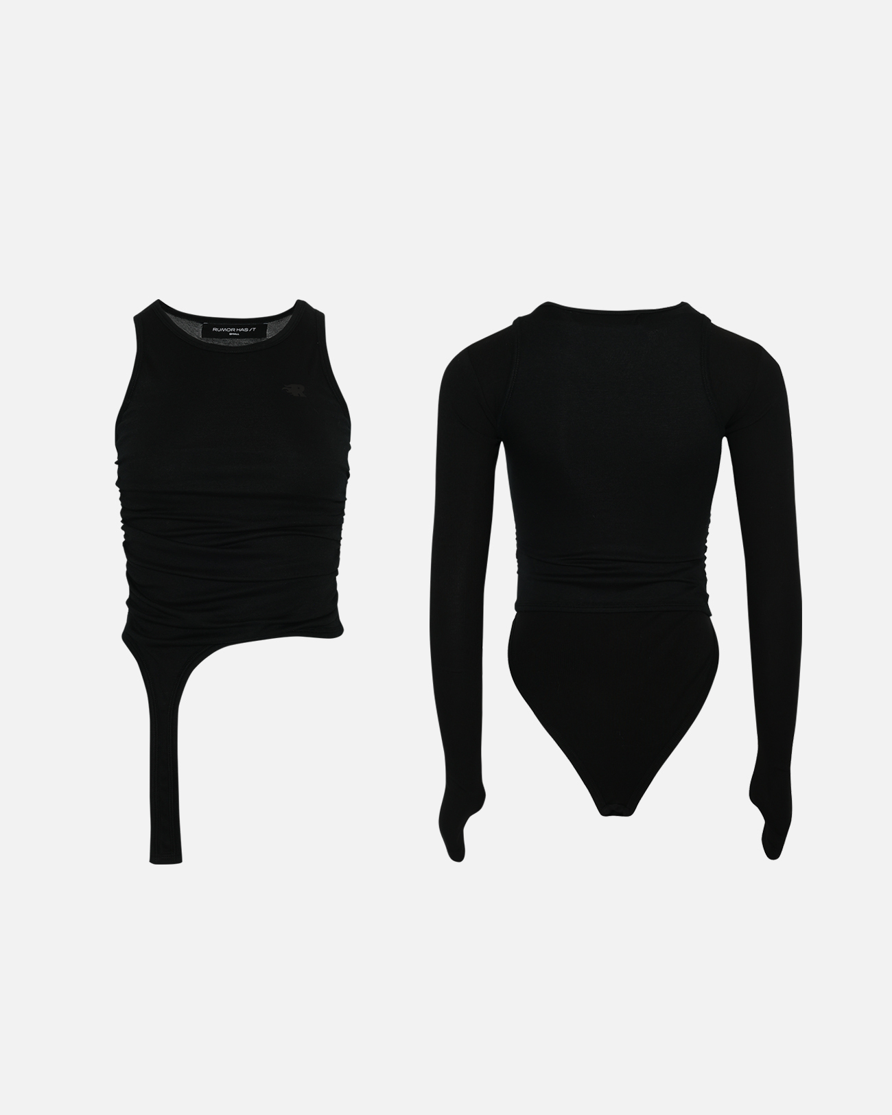 Ruched Split Bodysuit