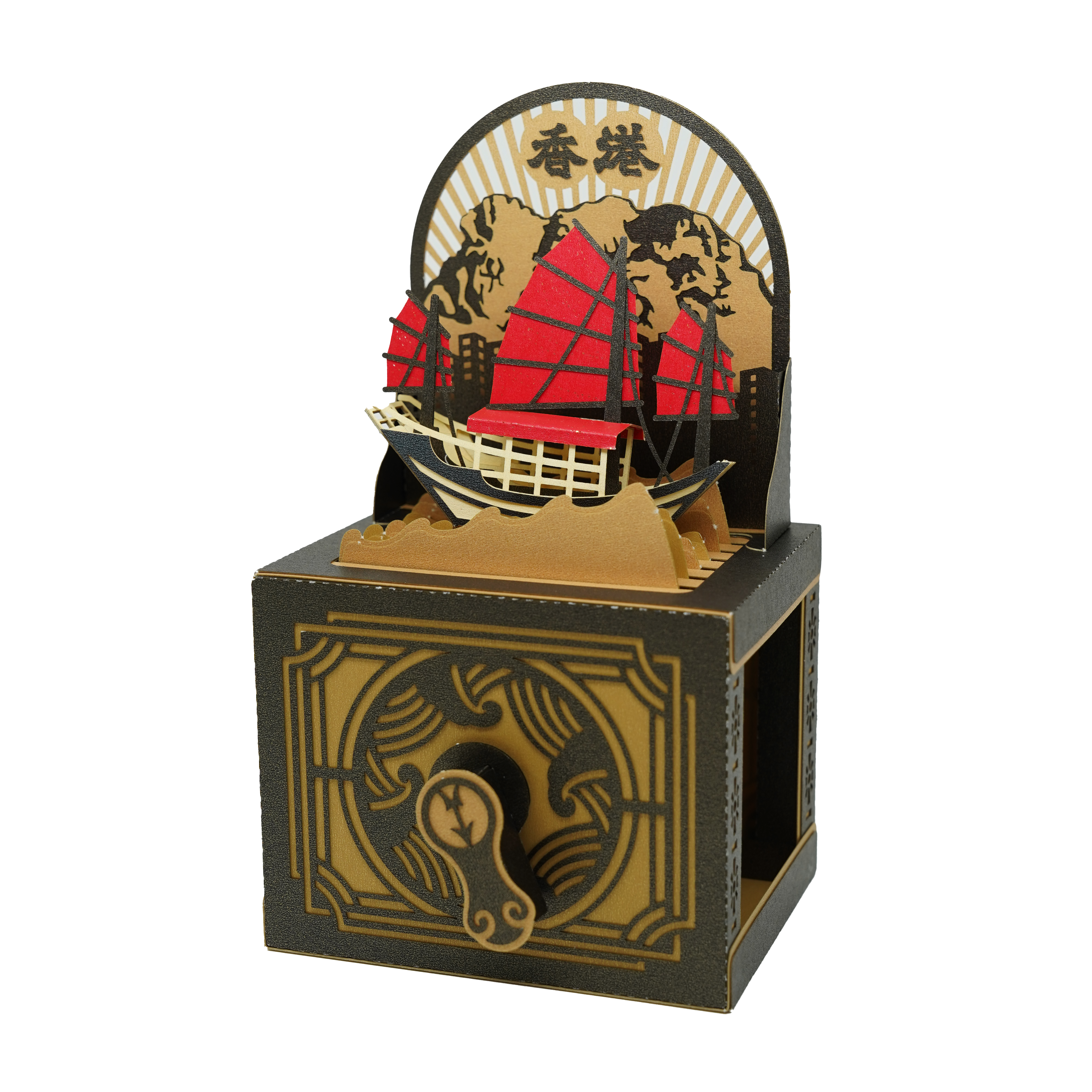 機關紙藝：香港海誌－揚帆獅山