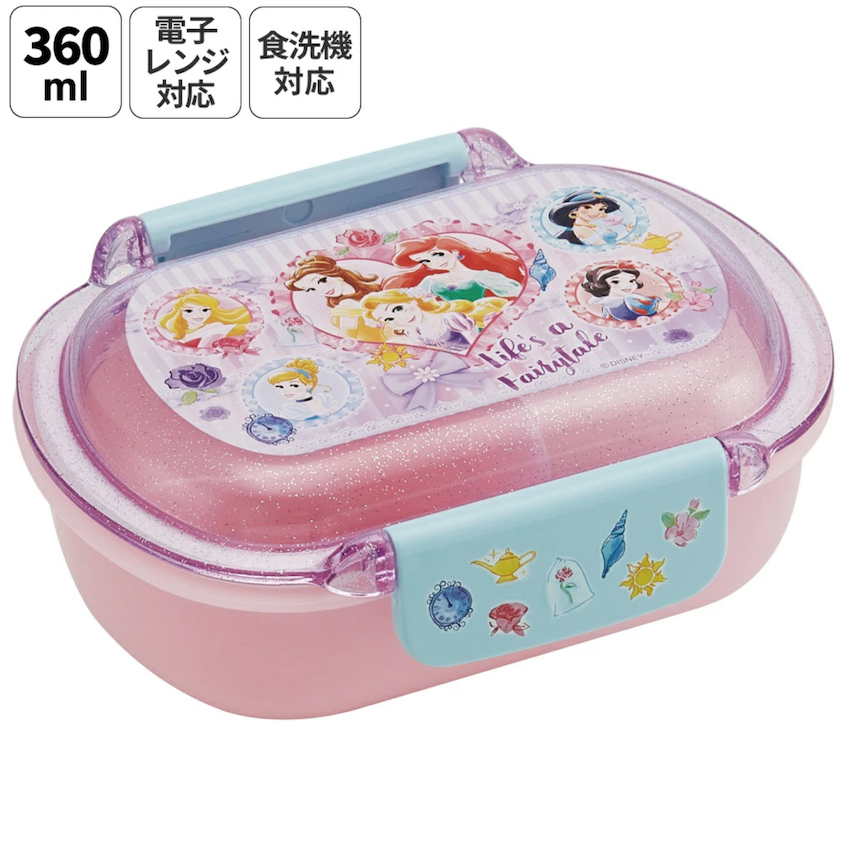 日本製 2026 新版 Skater 圓角餐盒 - Disney Princess