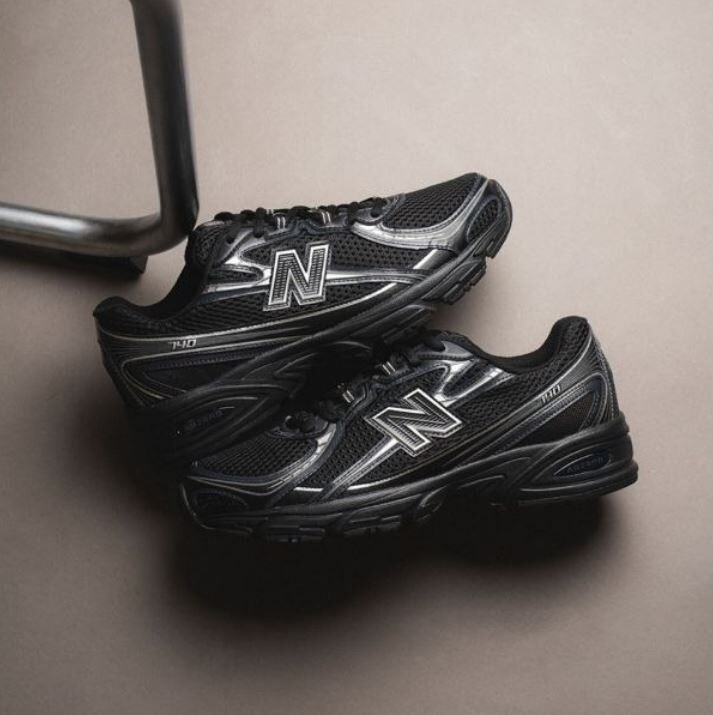 補貨❗ NEW BALANCE 慢跑鞋 NB 740 黑銀 復古 情侶鞋 男女 U740BM2