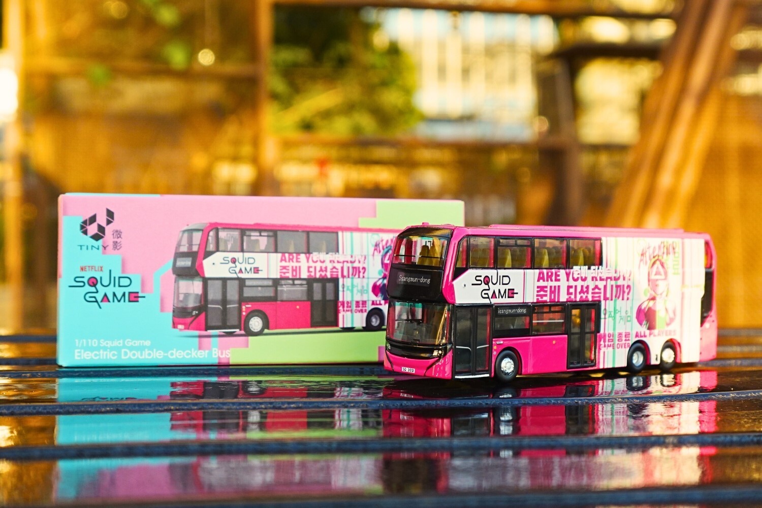 Tiny 城市 合金車仔 - Enviro500EV 電動巴士 (魷魚遊戲S2)