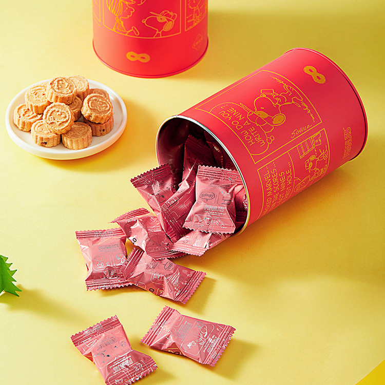 【春節限量】英記餅家-史努比迷你杏仁餅(鐵罐) 120g/罐