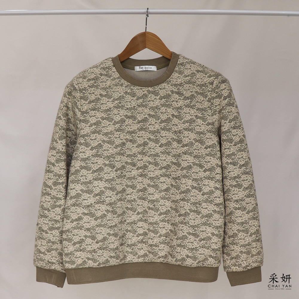 碎花多層次長袖上衣