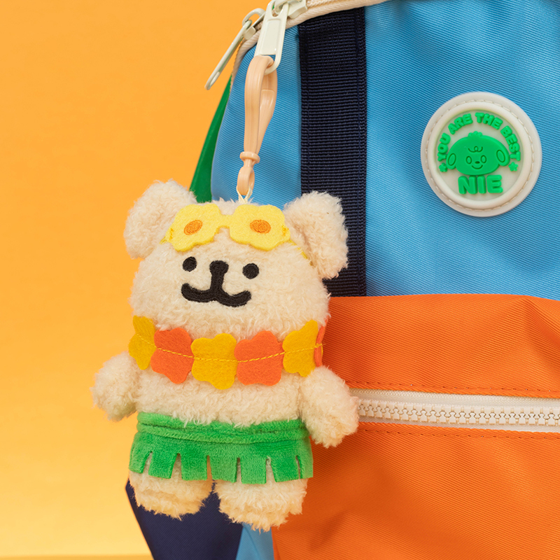 線條小狗絨毛吊飾 (海灘款) [共2款可選擇]