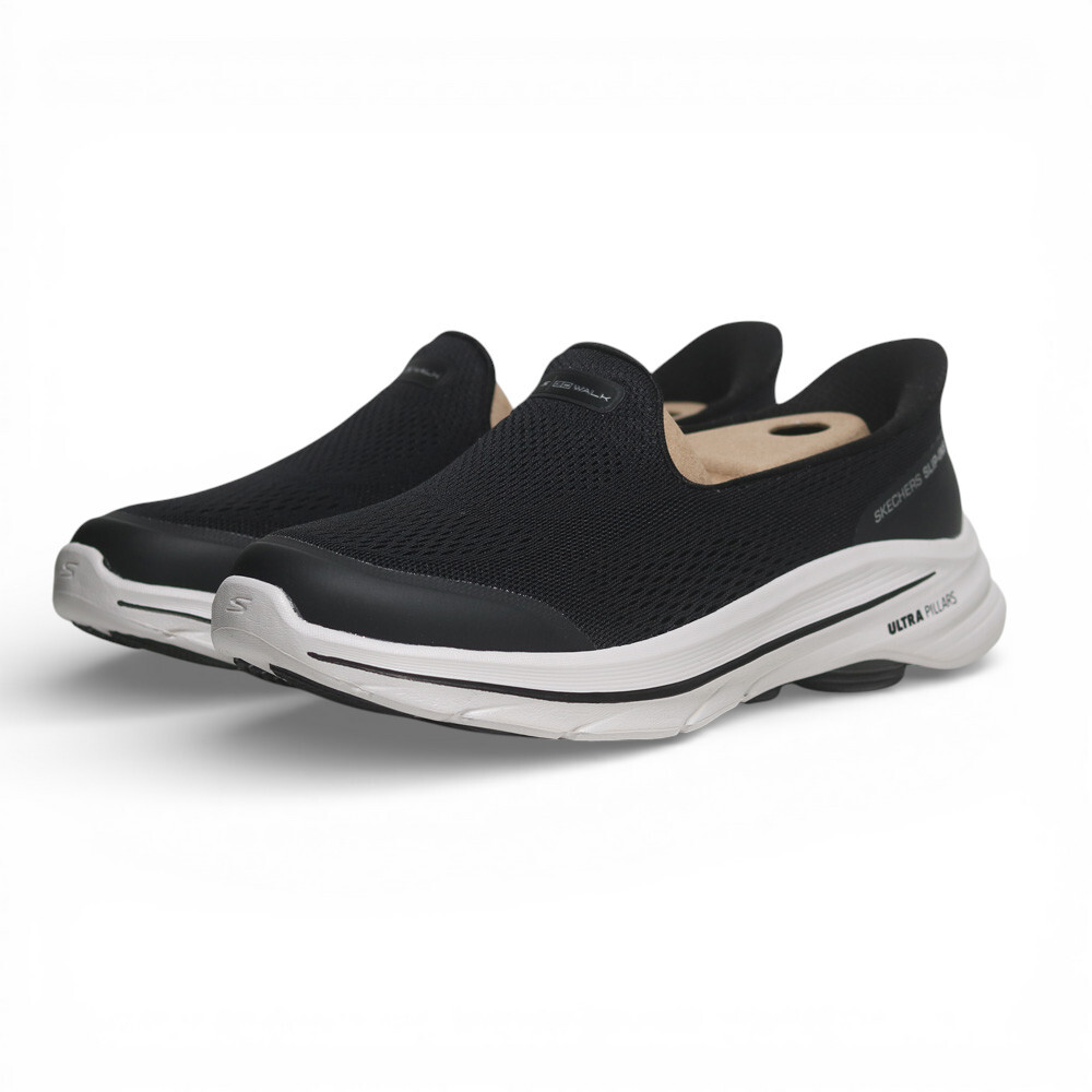 SKECHERS 休閒鞋 GO WALK 8 黑白 寬楦 瞬穿 懶人鞋 女 125942WBLK