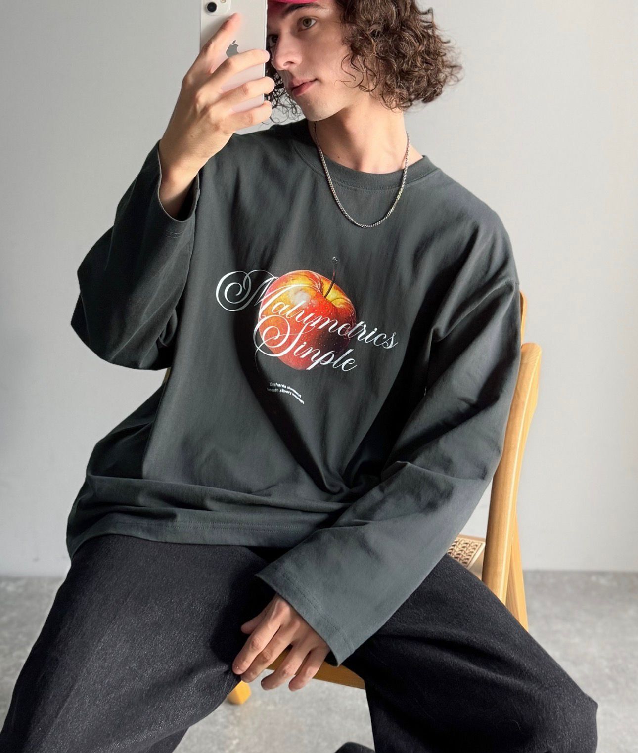 【預購】JN010901 JaVa 100%純棉蘋果圖案長袖上衣