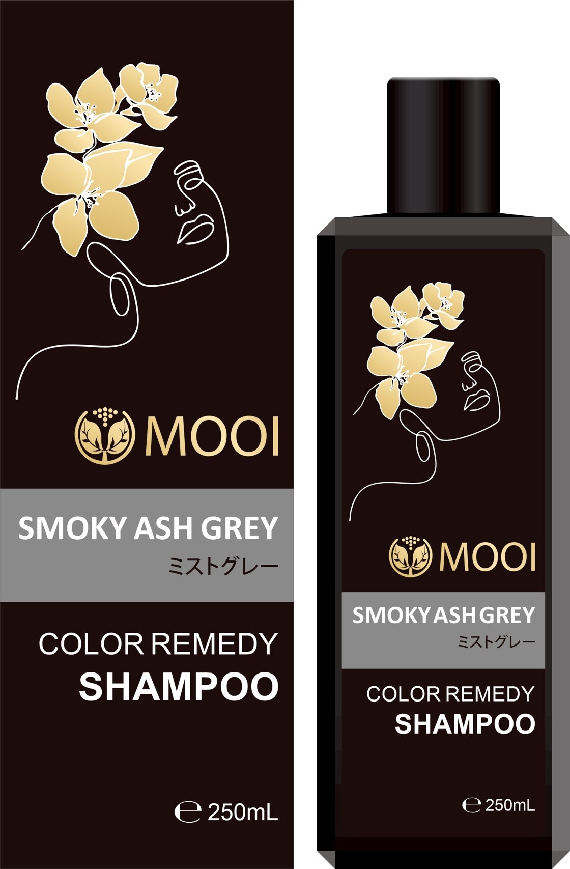 A6 MOOI 靚采補色洗髮露 250ml - 霧感灰調