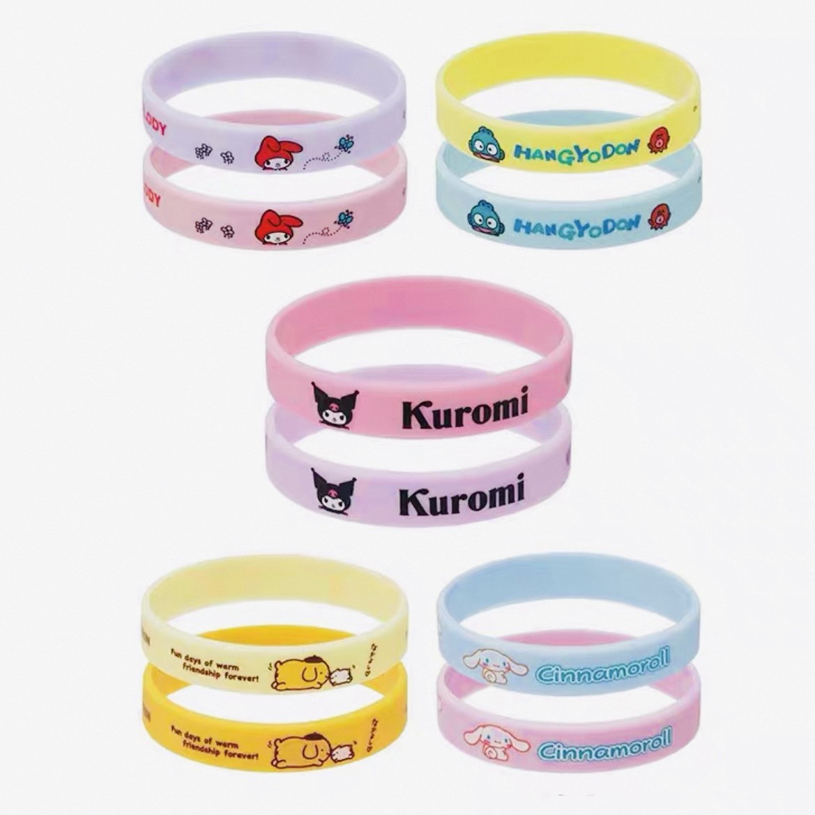 日本｜Skater三麗鷗矽膠防蚊手環｜2入