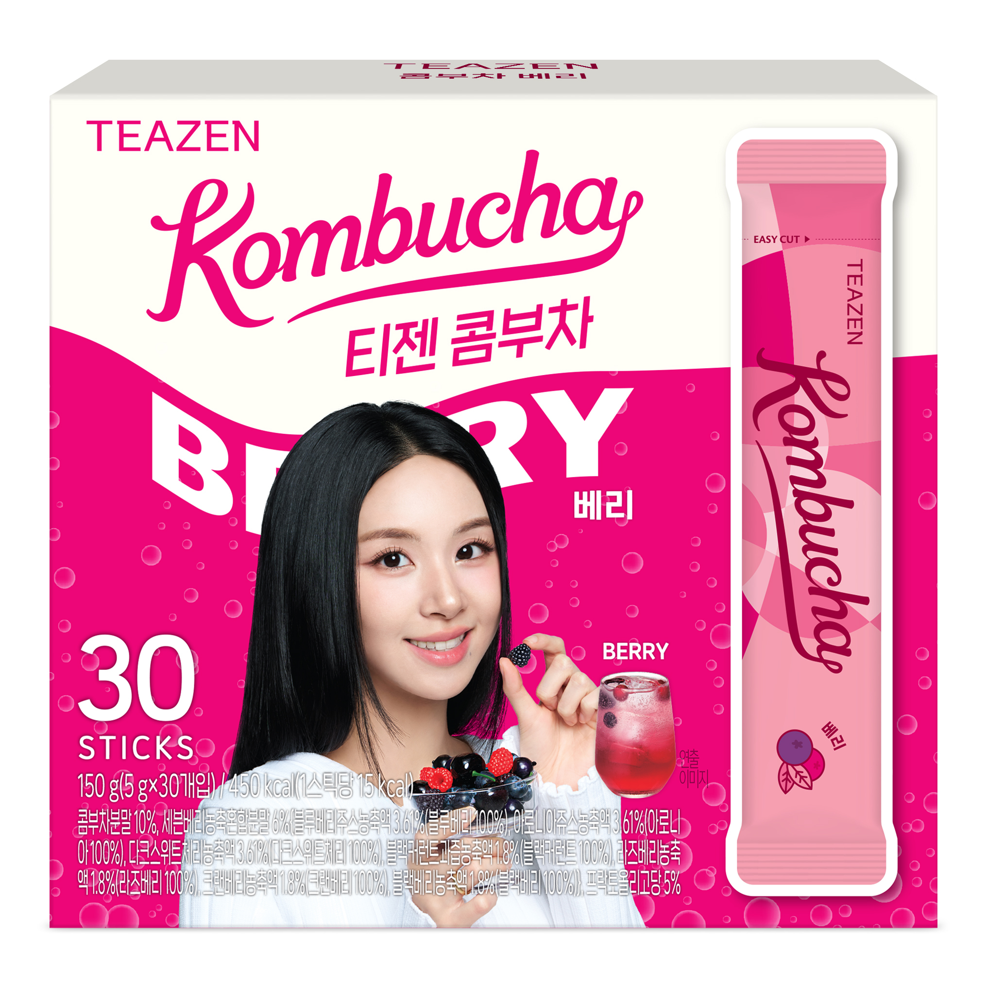 TEAZEN益生菌康普茶(雜莓味) 30包 Twice 限定版