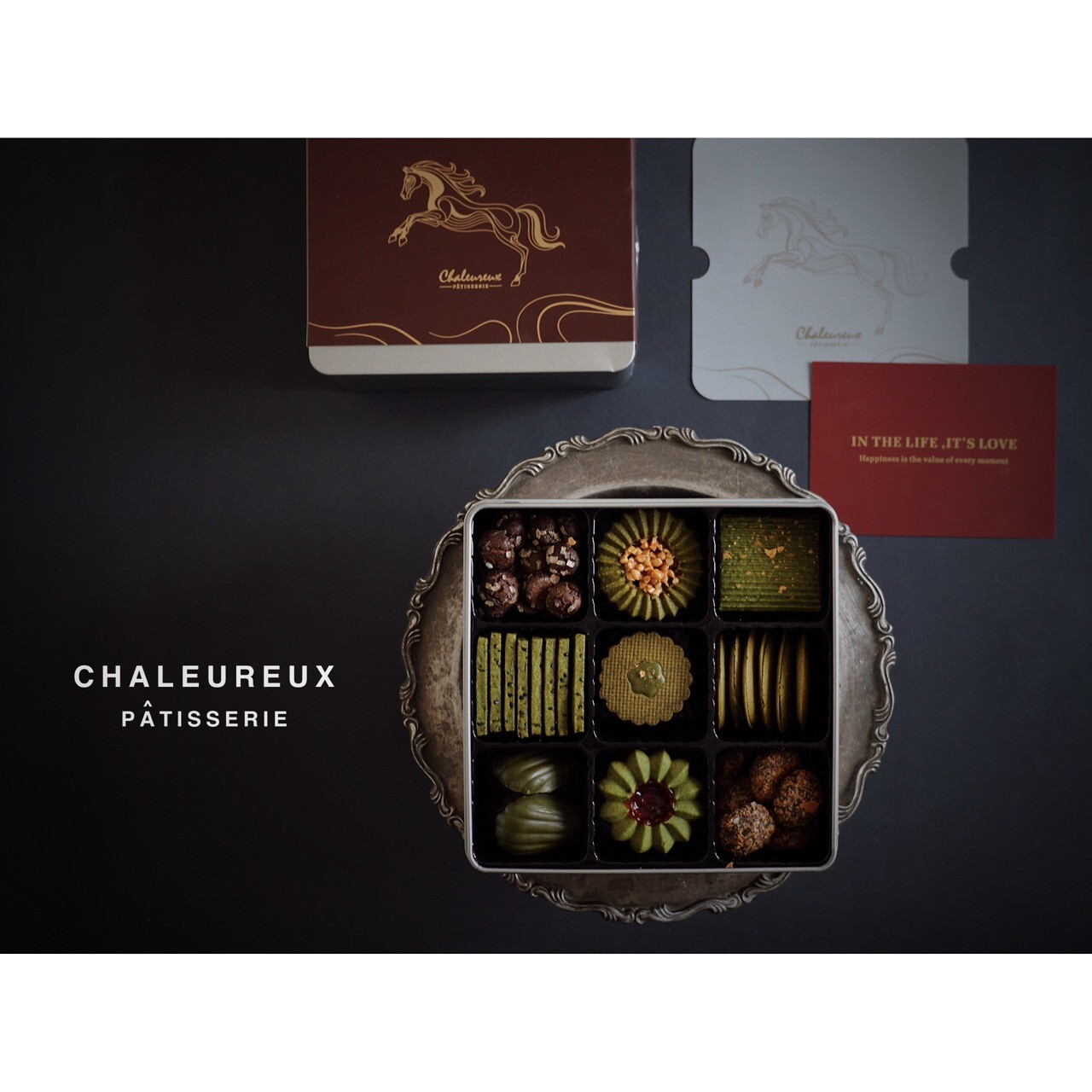 ｜小山園雙茶鐵盒餅乾｜