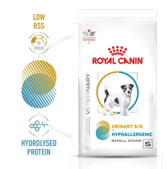 Royal Canin - 獸醫配方 - Urinary S/O + Hypoallergenic (Small Dog) 小型成犬泌尿道 + 低敏感處方乾糧